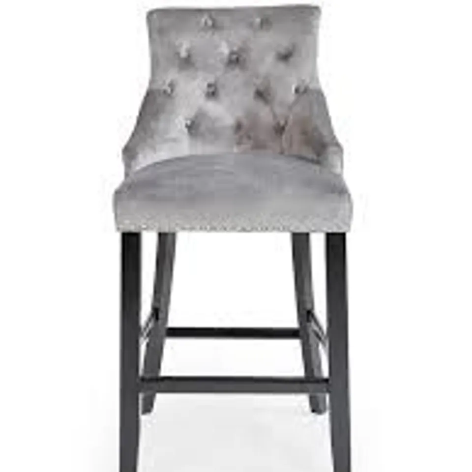 WARWICK VELVET BAR STOOL PAIR