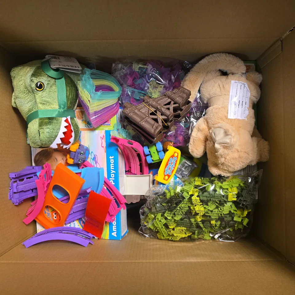LARGE BOX OF ASSORTED CHILDREN'S TOYS