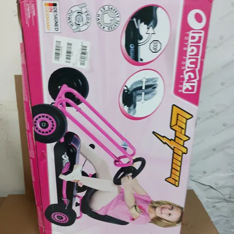 HAUCK LIGHTNING GO KART PINK [COLLECTION ONLY]