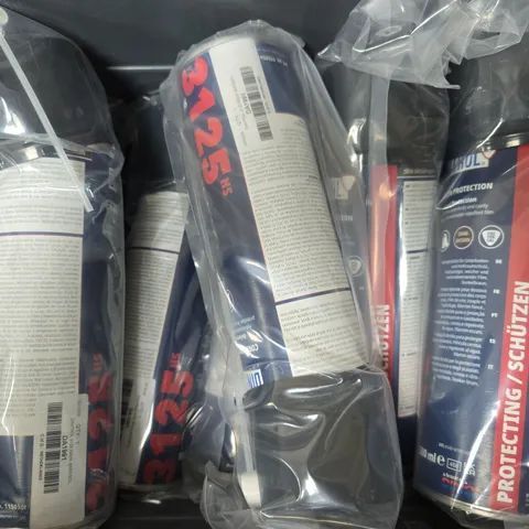 TOTE OF APPROX 8 DINITROL 3125 HS - WAX BASE UNIVERSAL CORROSION PROTECTION SPRAYS 