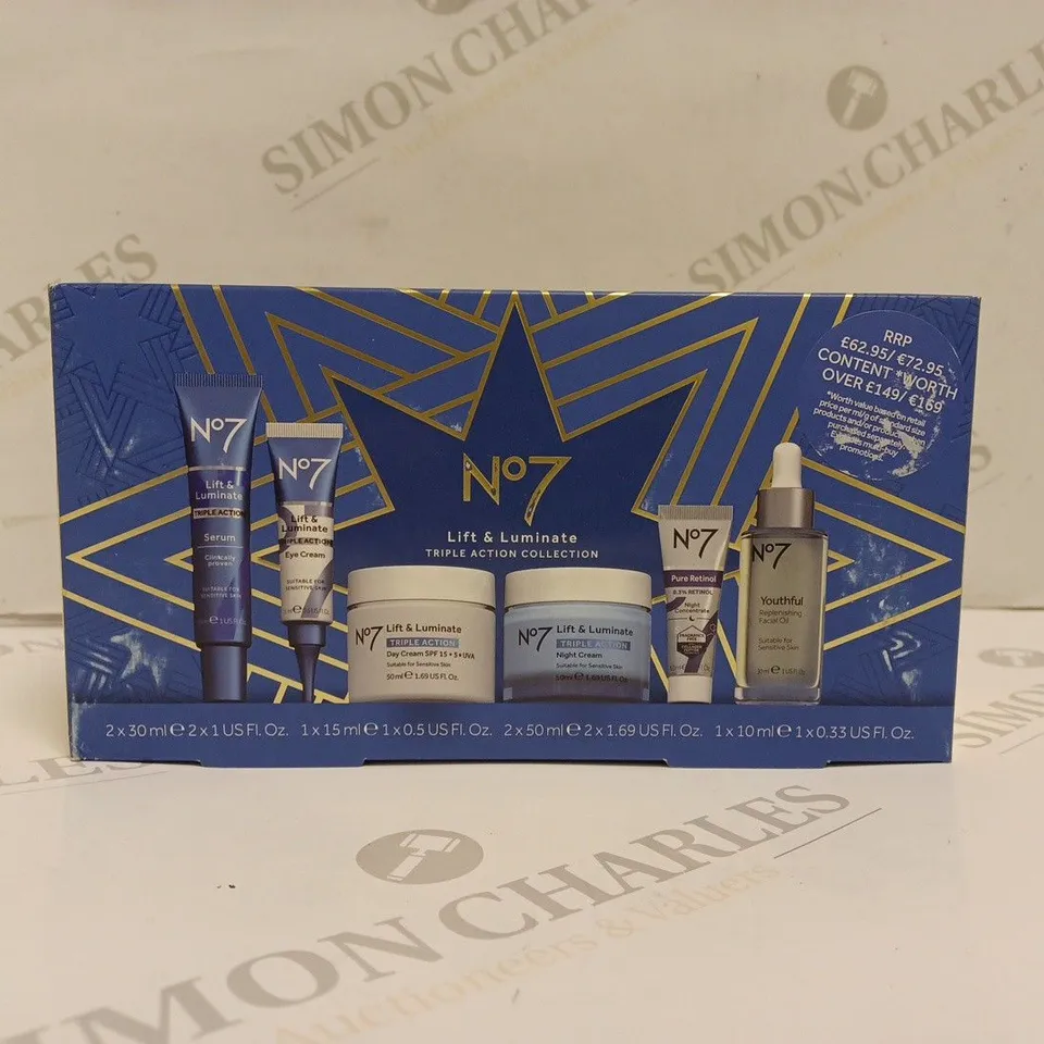 BOXED NO 7 LIFT AND LUMINATE TRIPLE ACTION COLLECTION 