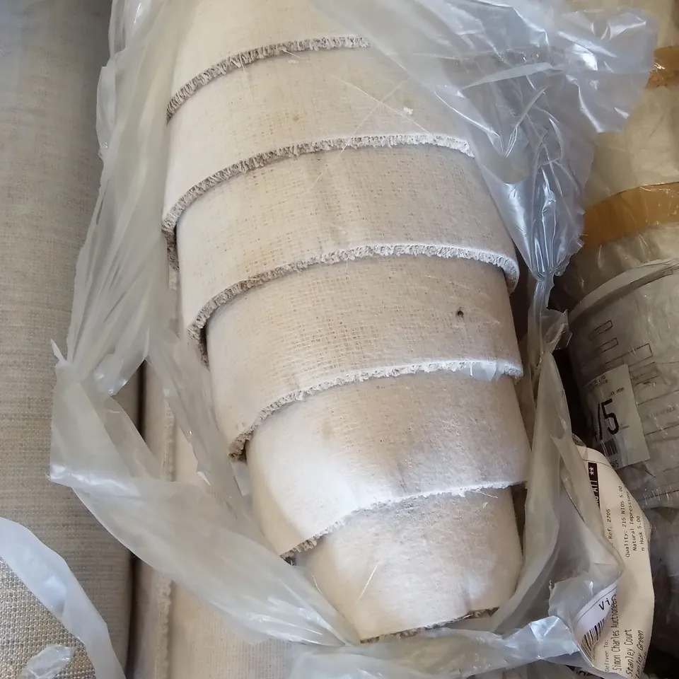 ROLL OF QUALITY NATURAL IMPRESSIONS GOLDEN HUSK CARPET // APPROX SIZE: 3 x 3.35m