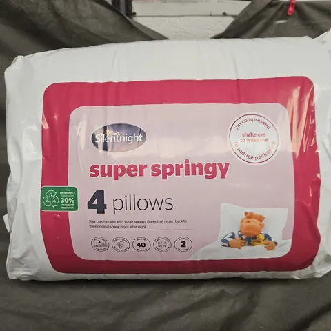 SILENTNIGHT SUPER SPRINGY PILLOWS X4