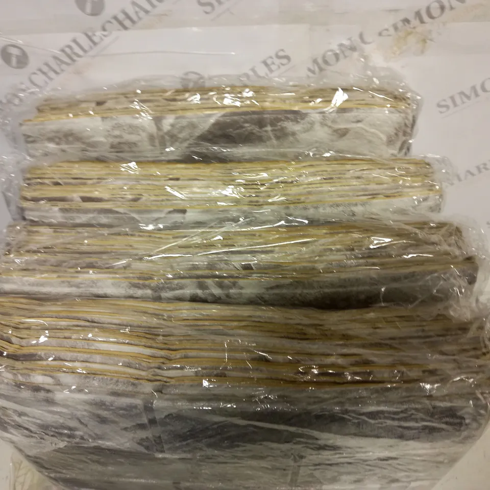 LOT OF ASSORTED ADHESIVE BRICK EFFECT WALL STICKERS