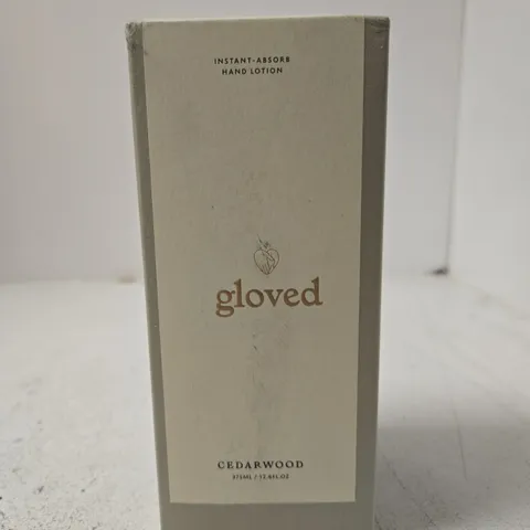GLOVED INSTANT-ABSORB HAND LOTION – CEDARWOOD, 375ML