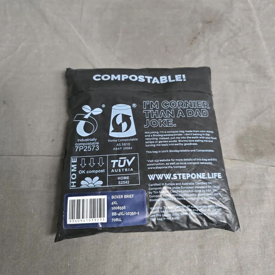 STEP ONE BOXER BRIEF - SIZE 4XL