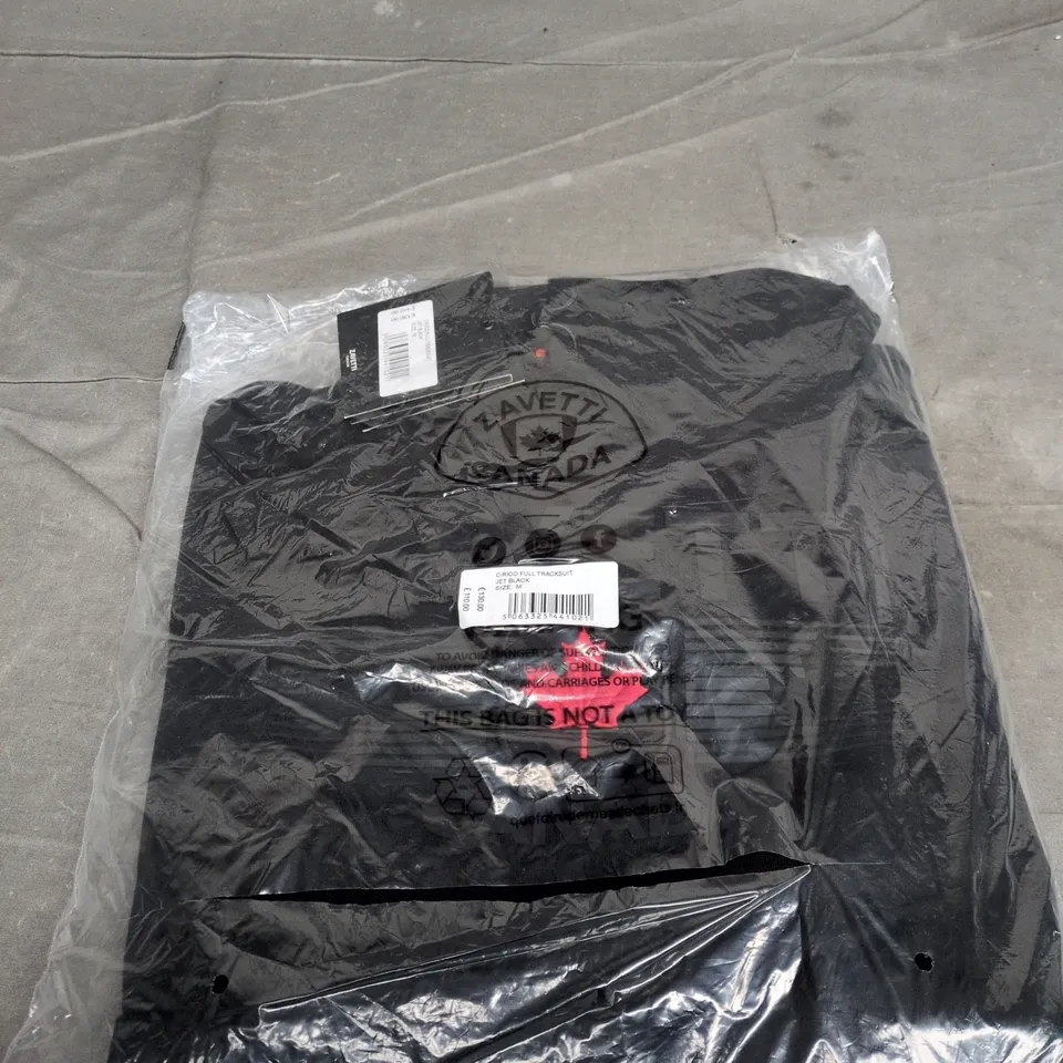 ZAVETI CANADA CIRCO FULL TRACKSUIT – JET BLACK – SIZE M