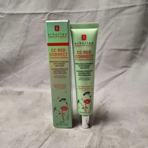 ERBORIAN CC RED CORRECT – SOOTHING EFFECT EVEN COMPLEXION 45 ML (KOREAN SKIN THERAPY)