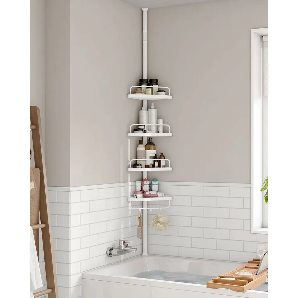 BOXED STUDDARD TENSION POLE SHOWER CADDY