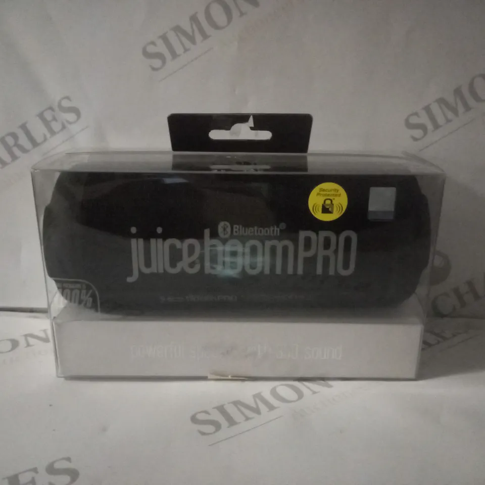 BOXED JUICEBOOMPRO PORTABLE BLUETOOTH SPEAKER 