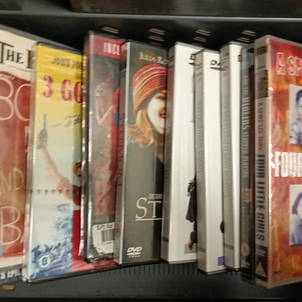 APPROXIMATELY 12 ASSORTED DVDS TO INCLUDE THE GREEN MILE, GODZILLA, A FISTFUL OF DYNAMITE, ETC