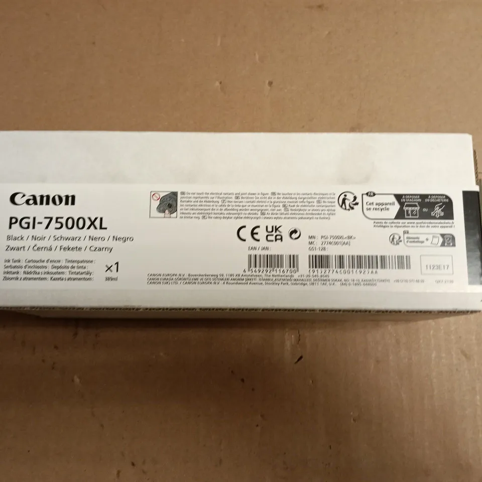 CANON PGI-7500XL INK CARTRIDGE – BLACK (BOXED)