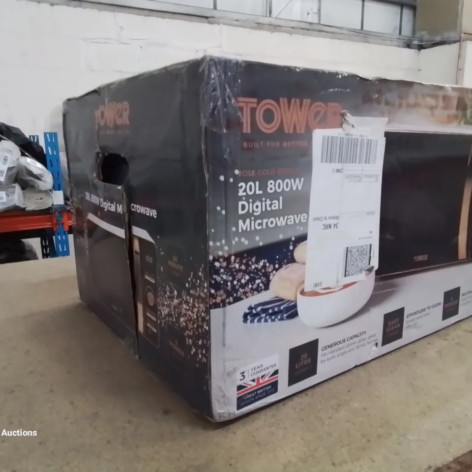 BRAND NEW BOXED TOWER 20L 800W DIGITAL MICROWAVE 