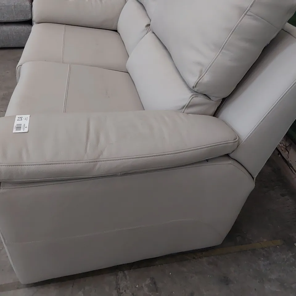 QUALITY BRITISH DESIGNER G PLAN TAYLOR TWO SEATER SOFA CAMBRIDGE CLOUD LEATHER 