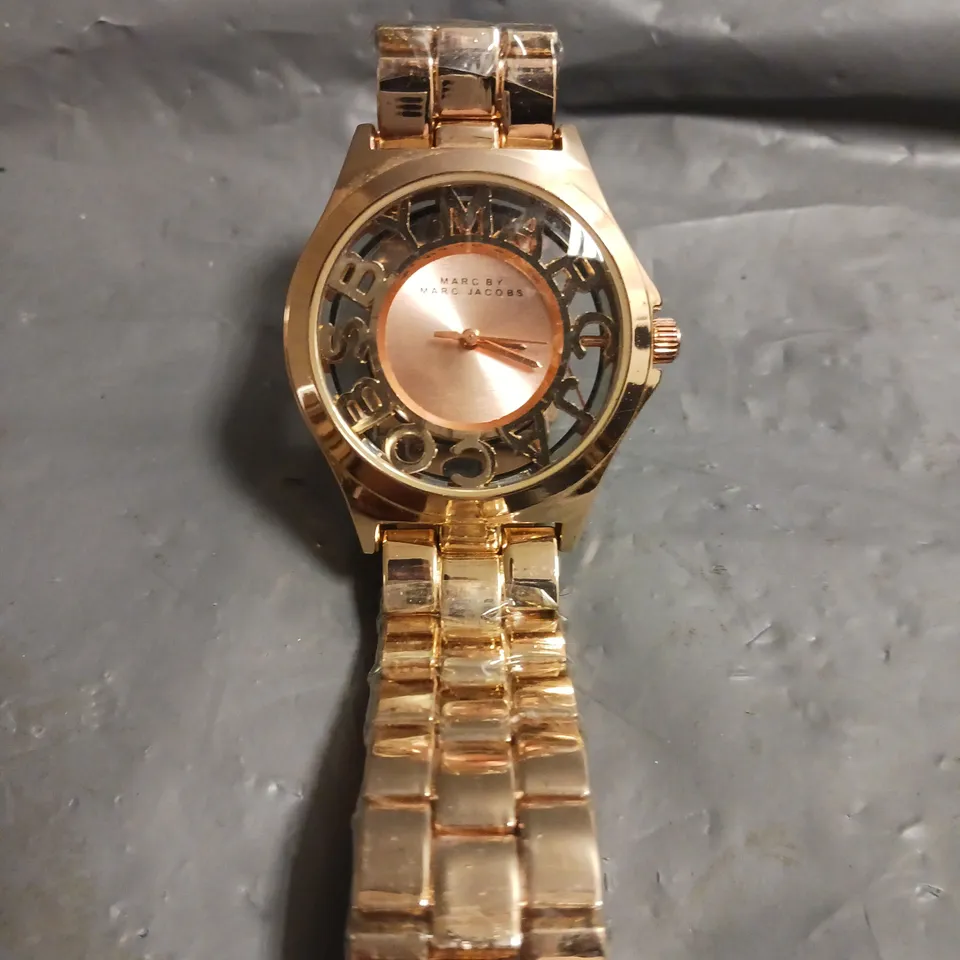 MARC JACOBS ROSE GOLD SKELETON WATCH