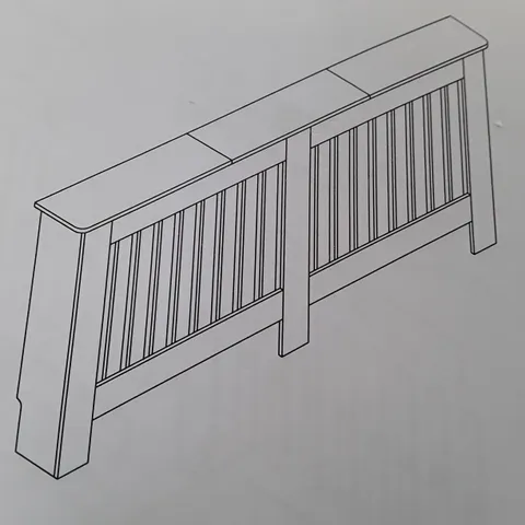 BOXED RADIATOR COVER MDF CABINET WOODEN