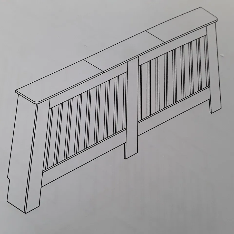 BOXED RADIATOR COVER MDF CABINET WOODEN 