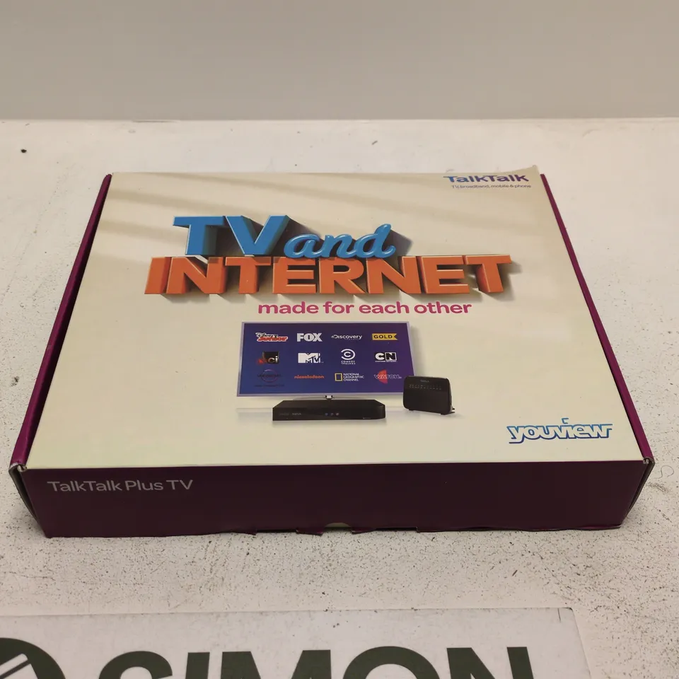 TALKTALK TV SET-TOP BOX (YOUVIEW) – BOXED, TALKTALK PLUS TV