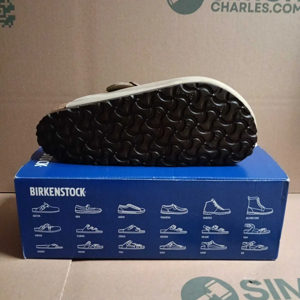 BIRKENSTOCK BEIGE SANDALS WITH BUCKLED STRAPS SIZE 5