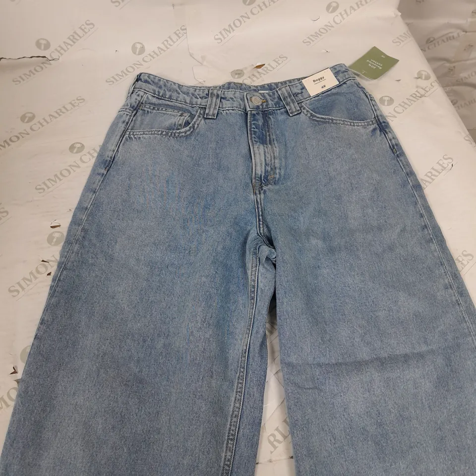 H&M BAGGY ADJUSTABLE WAIST DENIM JEANS - EUR 14+YEAR