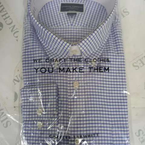 CHARLES TYRWHITT SLIM FIT LONG SLEEVE SHIRRT - XXL