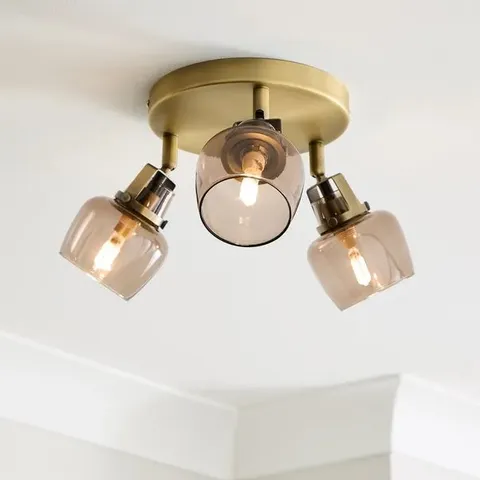 BOXED AUBURN MODERN 3 LIGHT ADJUSTABLE SPOTLIGHT BAR