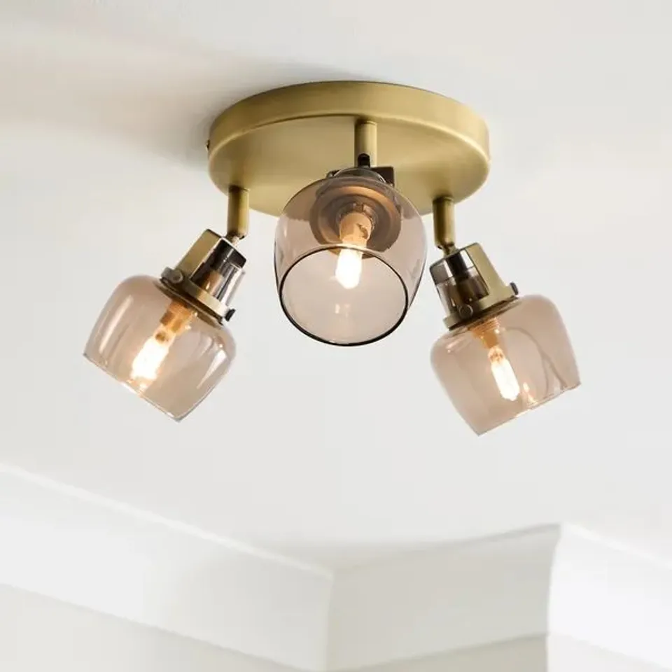 BOXED AUBURN MODERN 3 LIGHT ADJUSTABLE SPOTLIGHT BAR