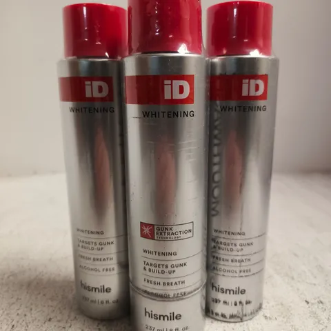 3 X 237ML HISMILE ID STAIN WHITENING MOUTHWASH