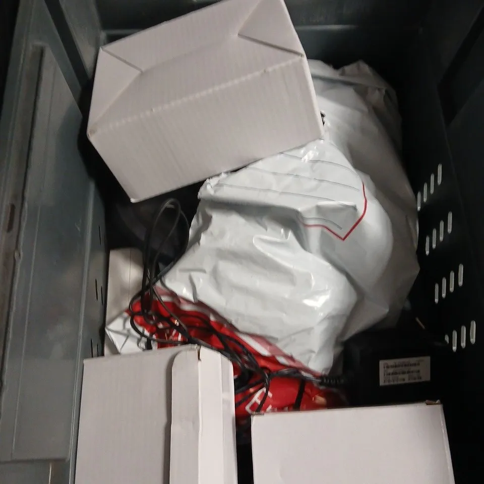 APPROXIMATELY 10 ASSORTED ELECTRICAL PRODUCTS TO INCLUDE PLUGS, LANDLINE TELEPHONE AND WIFI HUBS