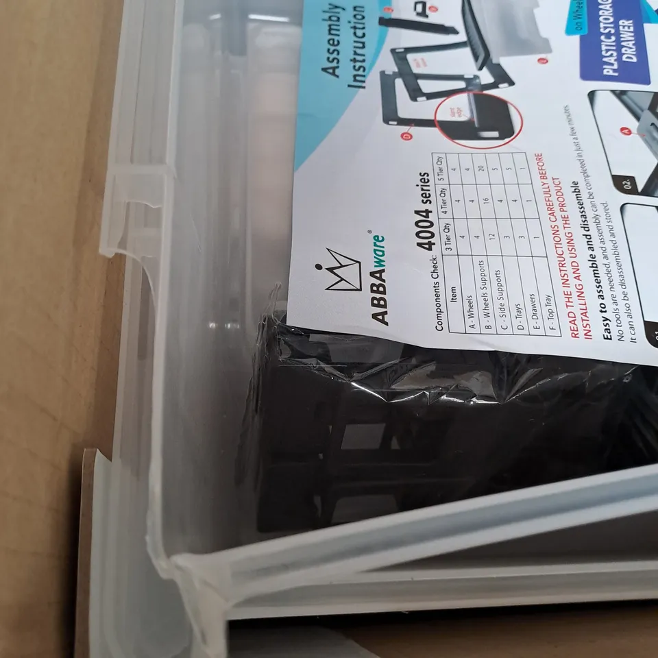 BOXED ABBAWARE MULTIPURPOSE 5 TIER DRAW SET 