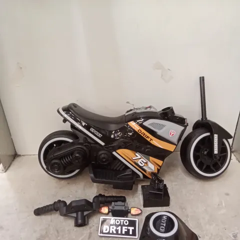 BOXED ELECTRIC RIDEON MOTORBIKE - BLACK