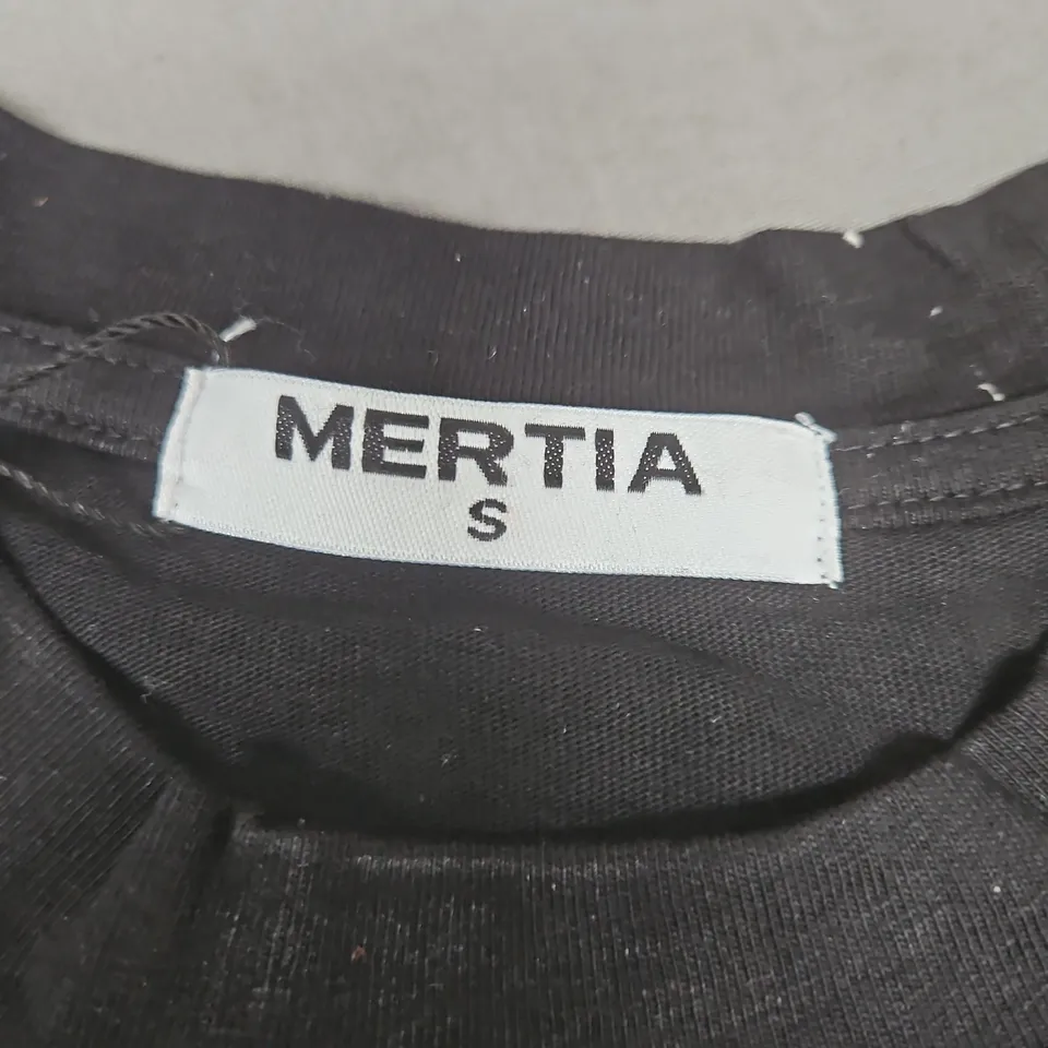 MERTIA BLACK T-SHIRT WITH SKULL PRINT - SIZE S