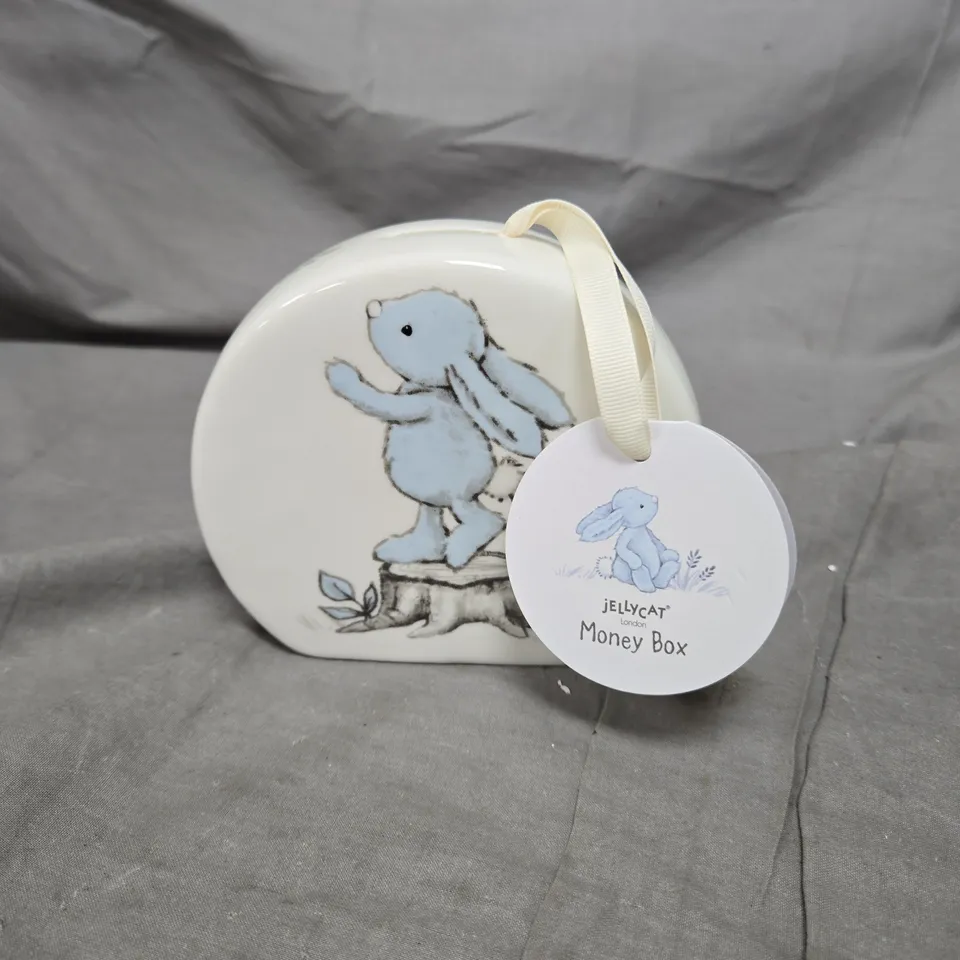 JELLYCAT LONDON MONEY BOX – BUNNY DESIGN, WHITE CERAMIC