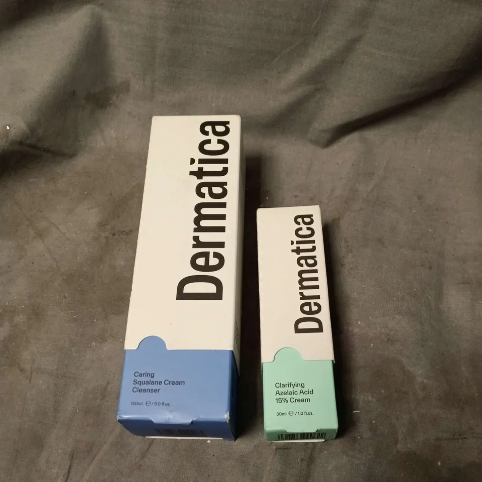 2  X DERMATICA PRODUCTS: 150ML SQUALENE CLEANSER AND 15% AZELIAC ACID