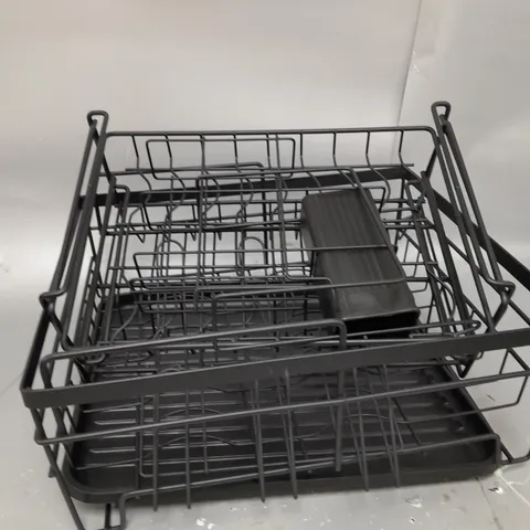 BOXED DISH DRYING RACK IN BLACK