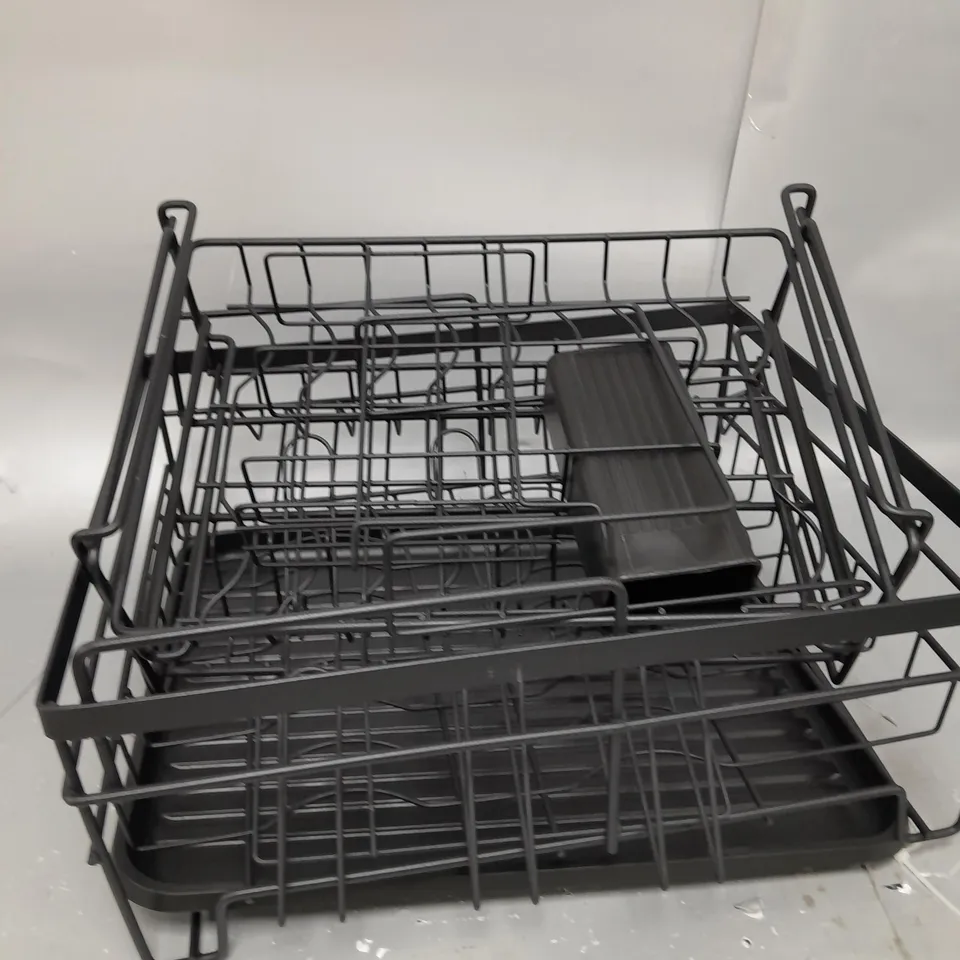 BOXED DISH DRYING RACK IN BLACK