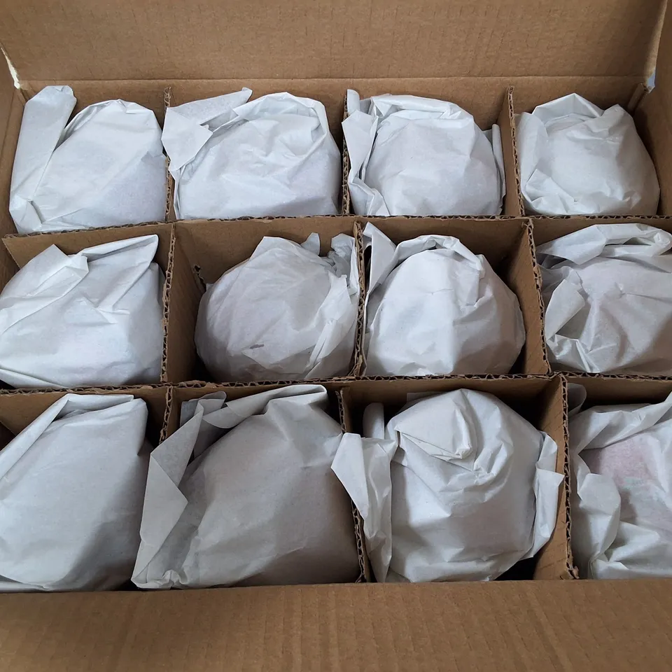 SET OF 12 GISELA GRAHAM DECORATIVE RED BAUBLES