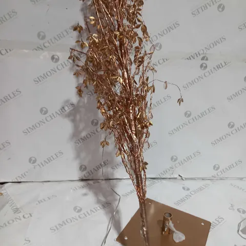 BOXED ALISON CORK PRE LIT JEWELED TREE - ROSE GOLD - COLLECTION ONLY
