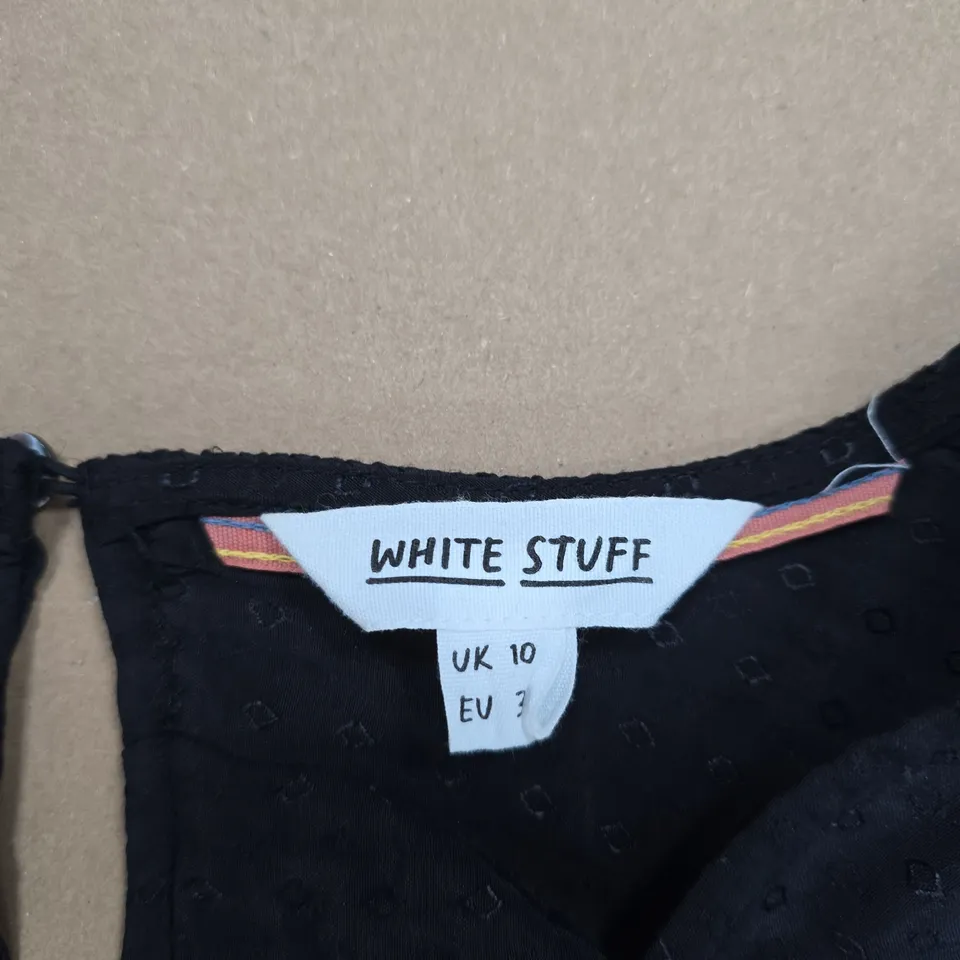 WHITE STUFF NAVY EMBROIDERED MAXI DRESS, WOMEN'S UK 10