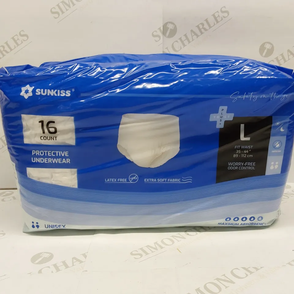 BRAND NEW PACK OF SUNKISS PROTECTIVE UNDERWEAR // SIZE: L