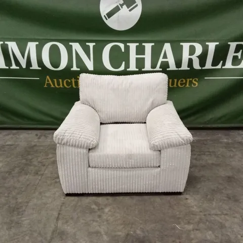 AMALFI FABRIC ARMCHAIR - SILVER