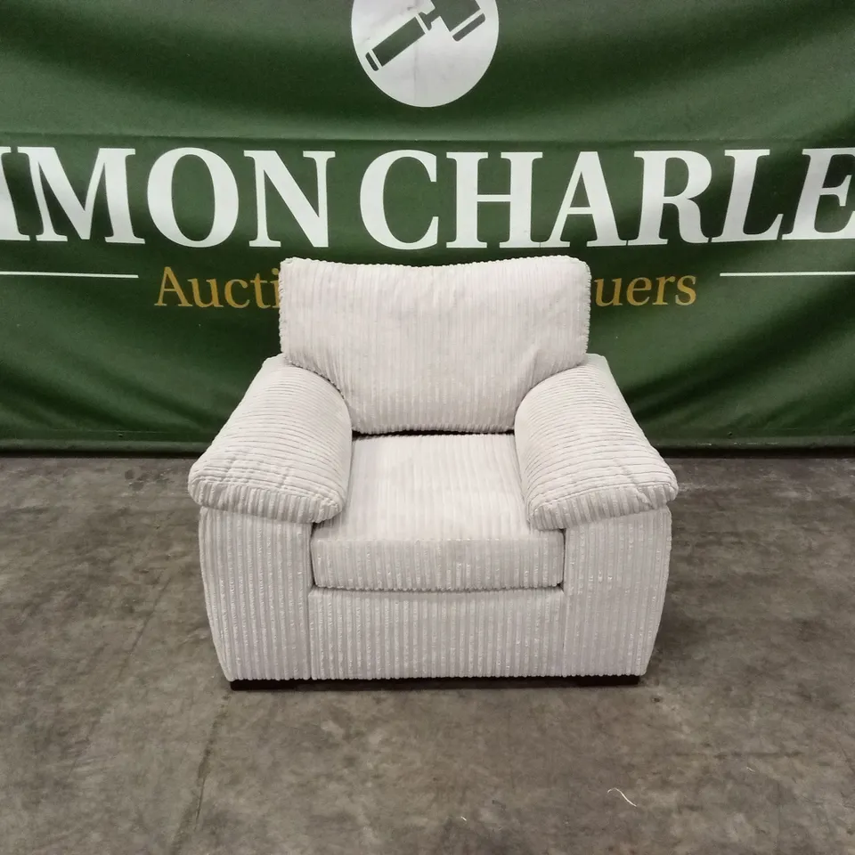AMALFI FABRIC ARMCHAIR - SILVER RRP £449