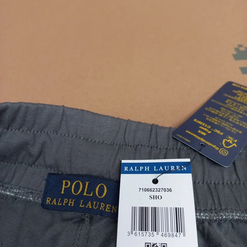 POLO RALPH LAUREN MEN'S SHORTS, GREY, SIZE S