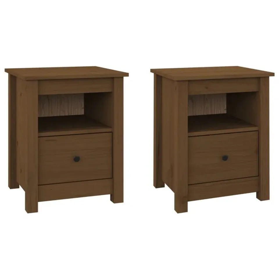 BOXED MENDEZ 1 DRAWER BEDSIDE TABLE (SET OVER 2)