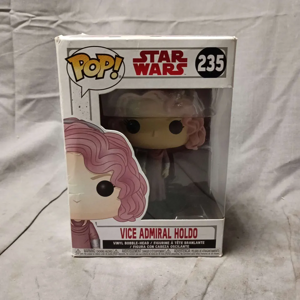 BOXED FUNKO POP STAR WARS VICE ADMIRAL HOLDO BOBBLE-HEAD - 235