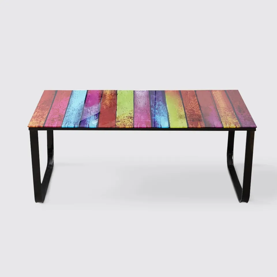 BEULAH RAINBOW COFFEE TABLE - COLLECTION ONLY