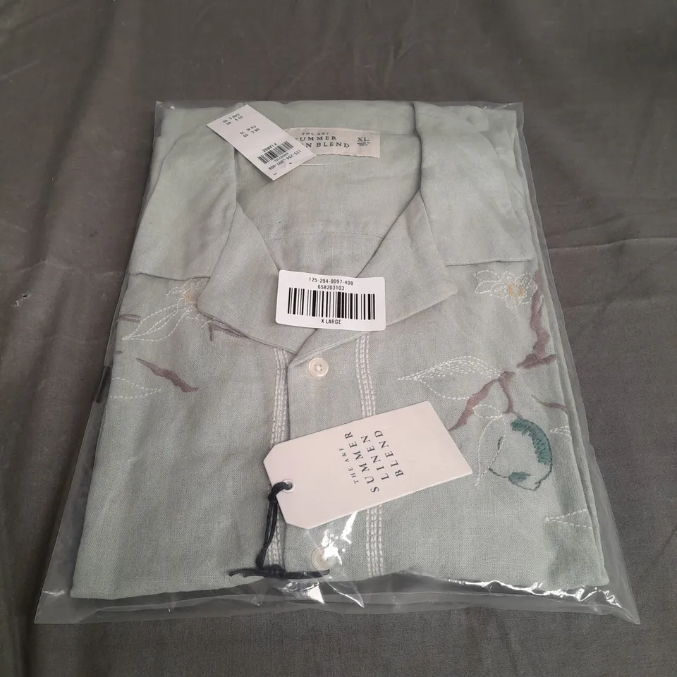 SEALED ABERCROMBIE & FITCH SUMMER LINEN BLEND SHIRT - XL