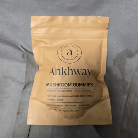ANKHWAY MUSHROOM GUMMIES RASPBERRY (60 GUMMIES)