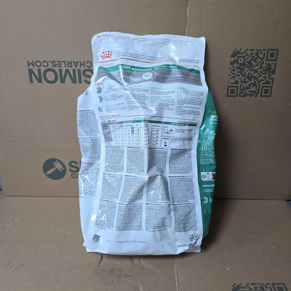 ROYAL CANIN SATIETY WEIGHT MANAGEMENT 3KG DOG FOOD