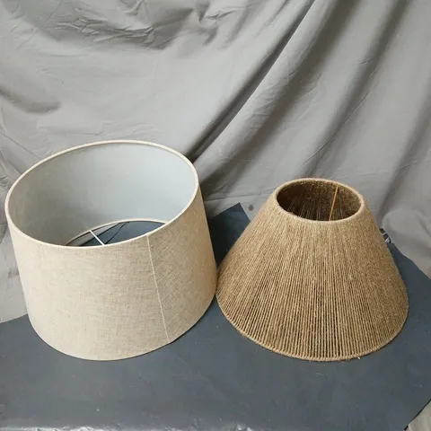 CAGE OF APPROXIMATELY 8 ASSORTED ITEMS TO INCLUDE LAMP SHADES ETC